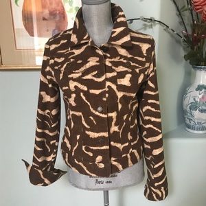 Ralph Lauren Animal Print Jean Jacket 🦒 🦒
